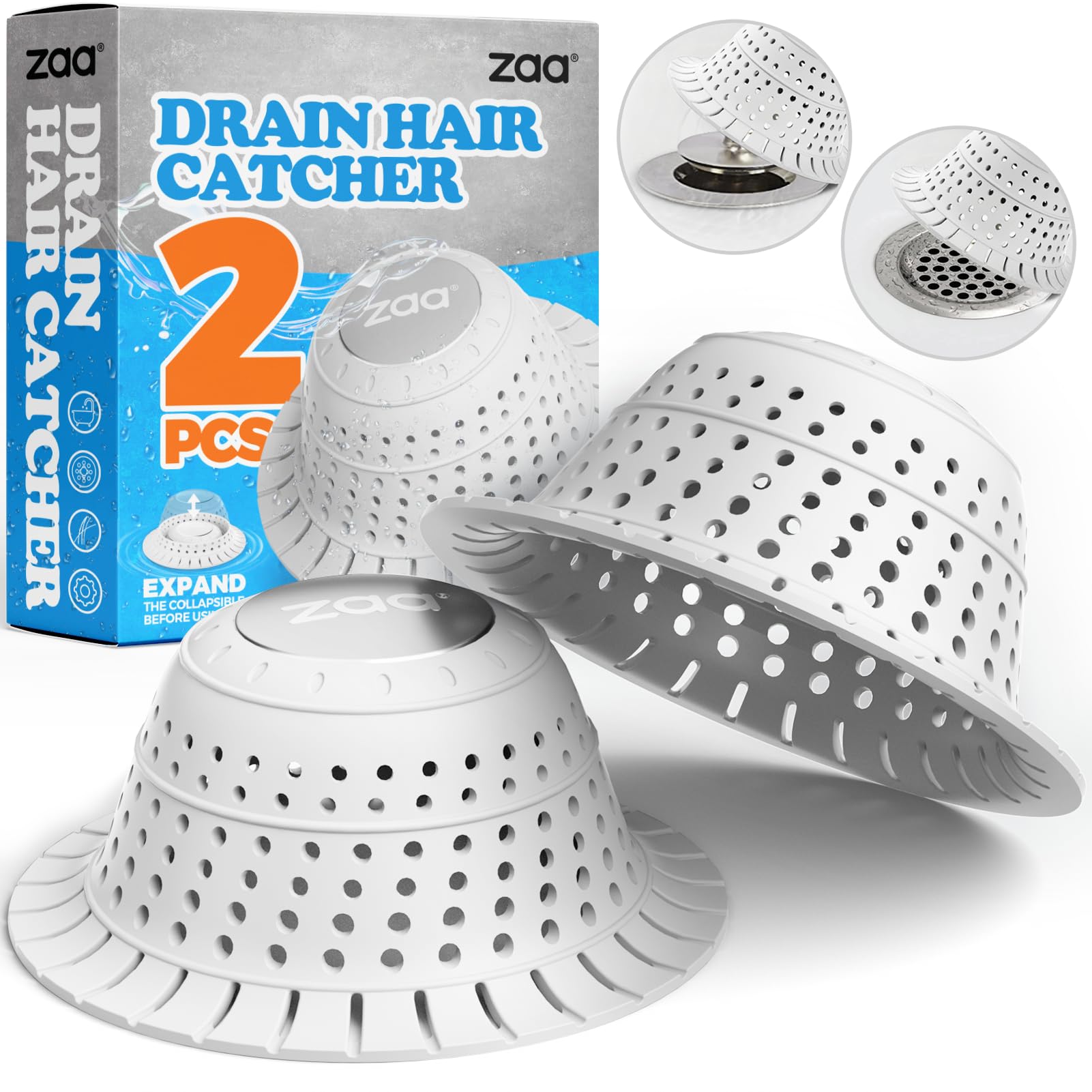 zaa Bathtub Drain Strainer Silicone Bathroom Stopper Fixture Accessories
