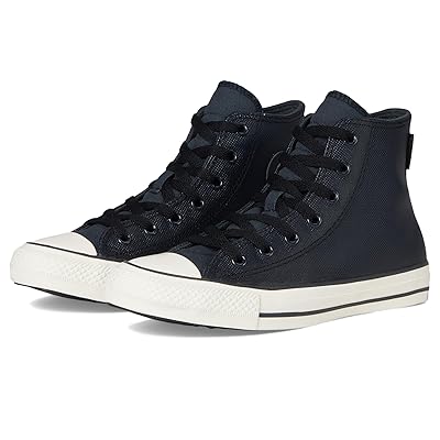 Converse Kids Chuck Taylor All Star Water Repellent Leather (Big Kid) Boys Shoes Shadow Woods/Black/Egret