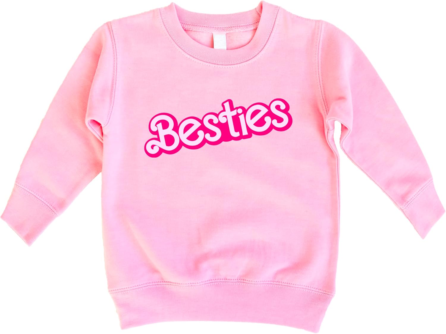 Olive Loves Apple Besties Sweatshirt for Girls Teens and Women Matching Girly Pink Best Friend Pullover