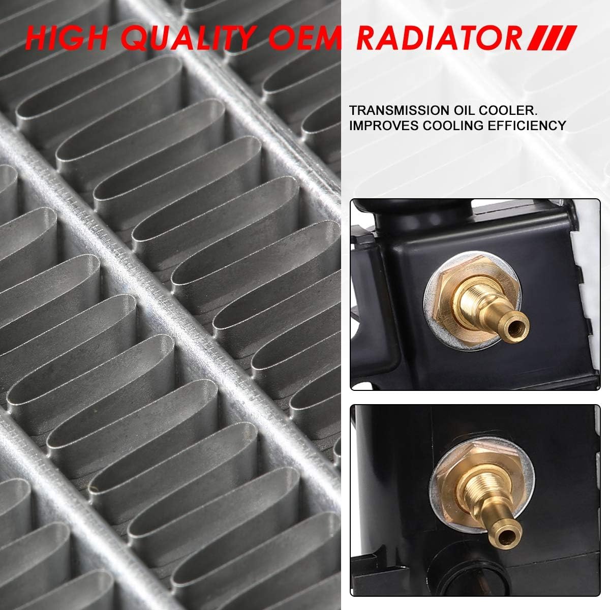 Auto Dynasty Radiator Compatible with 96-00 Chrysler Dodge Grand Voyager Caravan AT, DPI 1850 Factory Style 1-Row Cooling Radiator, Aluminum Core