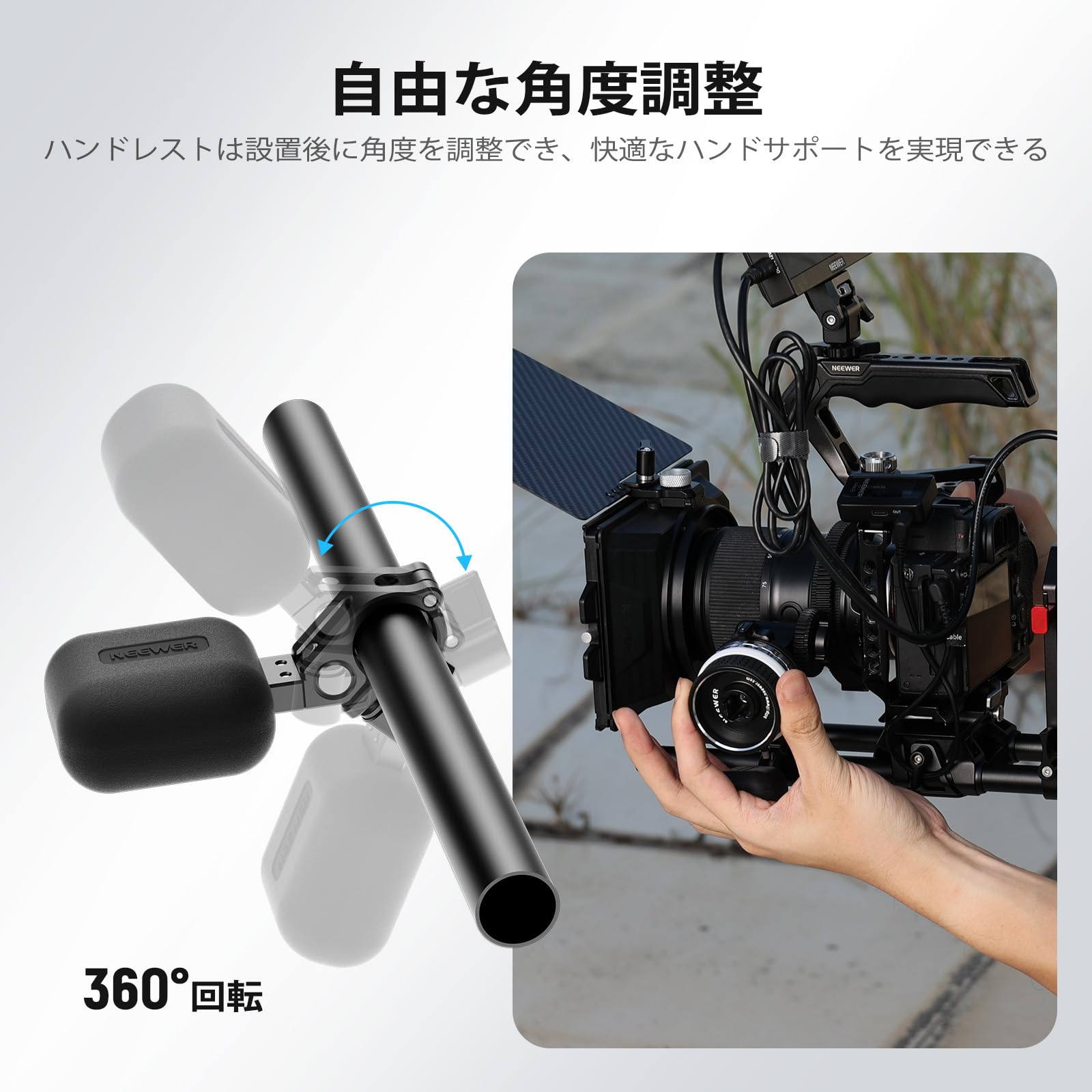 (未使用･未開封品)　Lanparteカメラ肩パッドのサポート15?mmロッドシステムマットボックスフォローフォーカス vf3p617 Amazon | NICEYRIG ショルダーパッド 肩パッド 汎用ショルダー