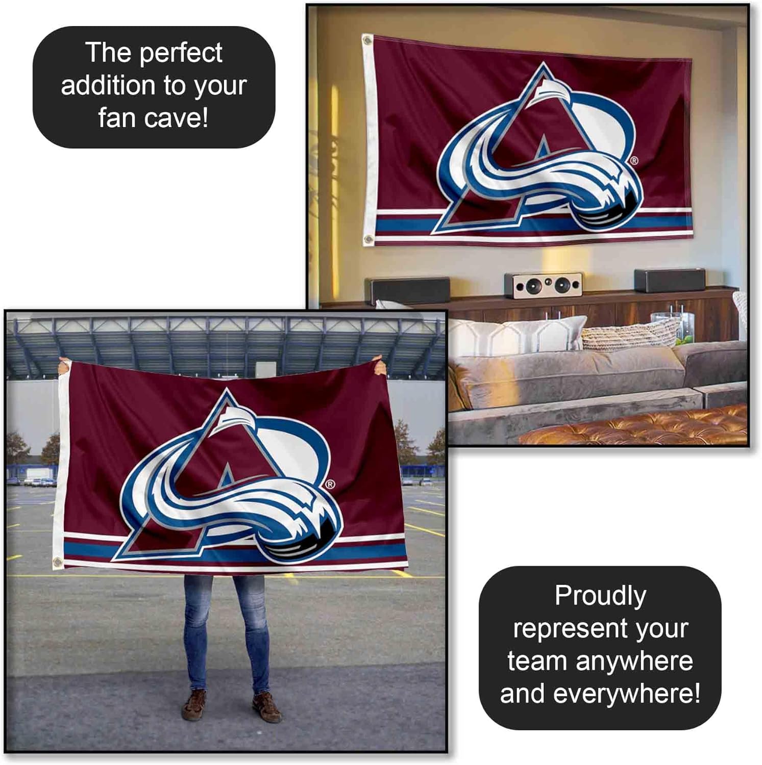 Colorado Avalanche Flag 3x5 Banner - Image 5
