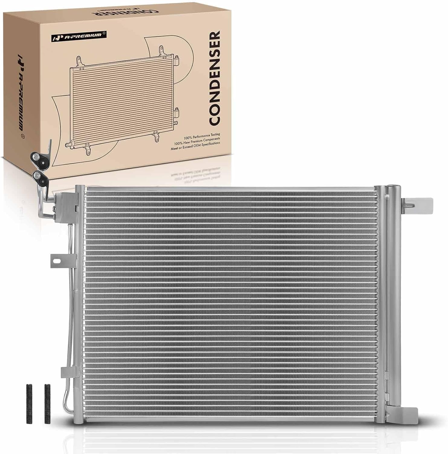 A-Premium Air Conditioning A/C Condenser Compatible with Nissan Frontier 2020-2021 3.8L, Replace# 921009BT0B