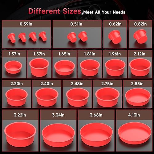 Miniatura 2 de ANCEL Kit de tapones de tapa de bloque de 23 piezas para todos los sistemas de automóviles, compatible con máquina de humo automotriz ANCEL S200