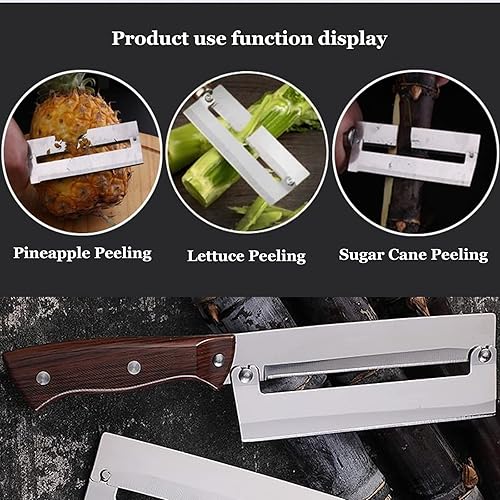 Miniatura 7 de Decohomeforu Cuchillo de pelar caña de azúcar, cuchillo de pelar piña, cuchillo pelador de caña de azúcar, cuchillo de pelar frutas, cuchillo de