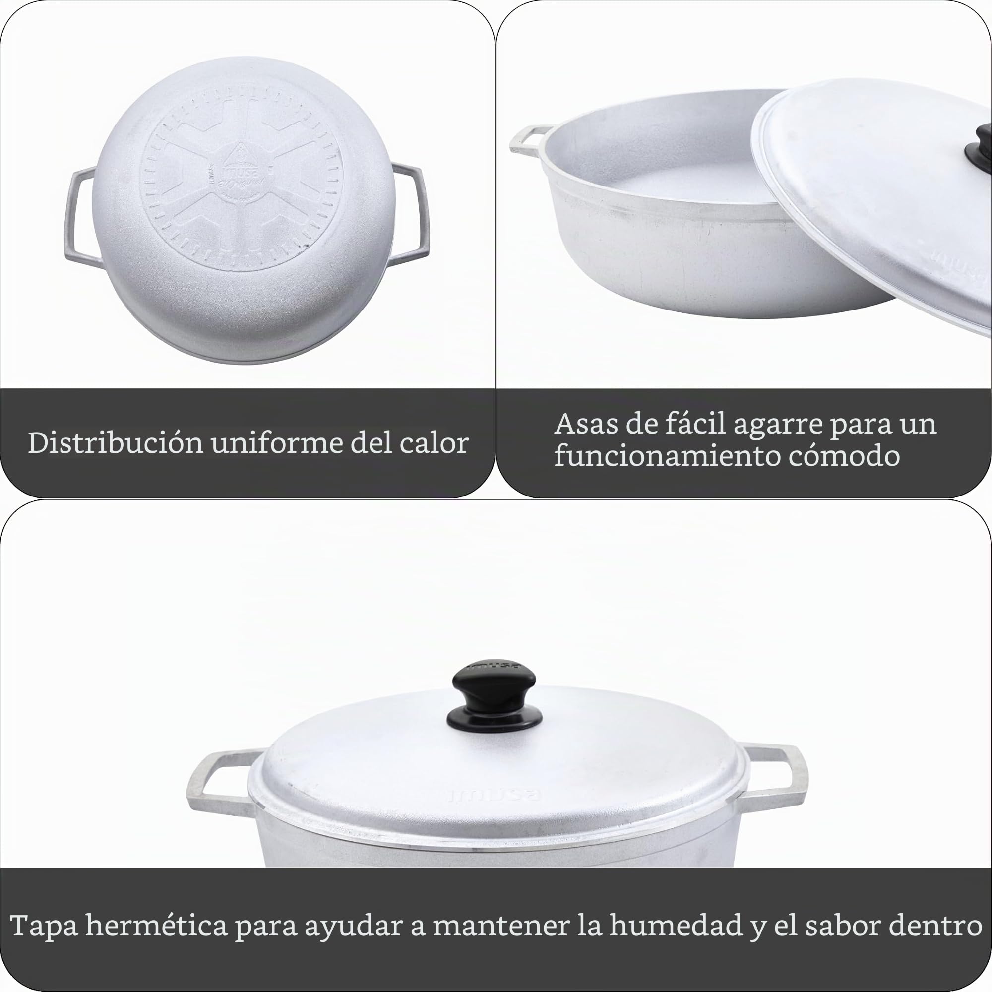 Imusa Caldero tradicional colombiano de Estados Unidos, 4.8 cuartos de galón