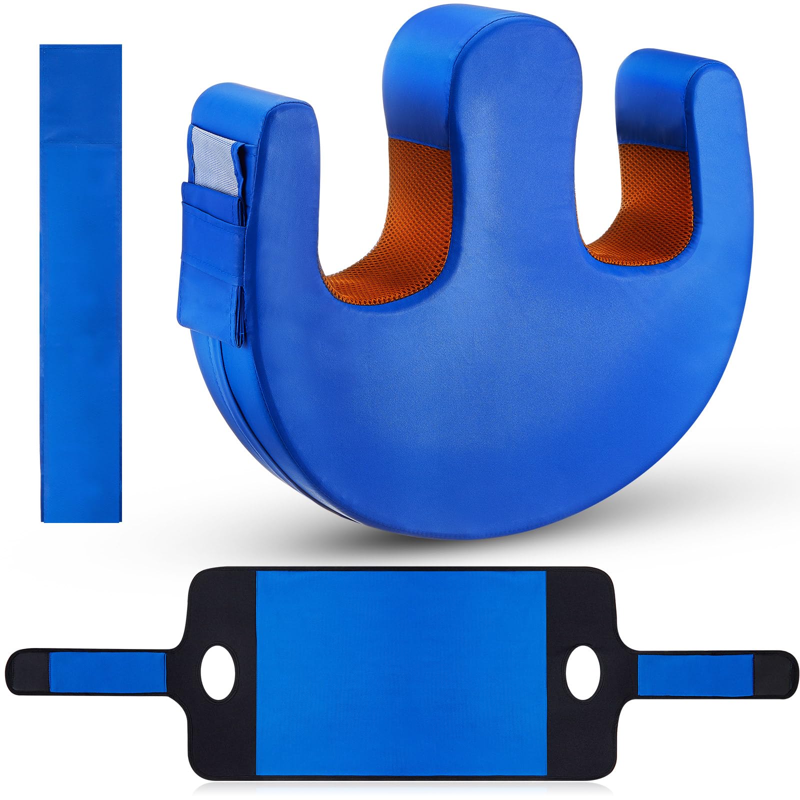 TrelaCo 2 Pcs Bedridden Patient Turning Device Set, Including 1 Turning Pillow and 1 Turning Belt, Prevent Muscle Atrophy for Elderly Seniors Disability Prevention Bed Sore Aid Care(Blue)