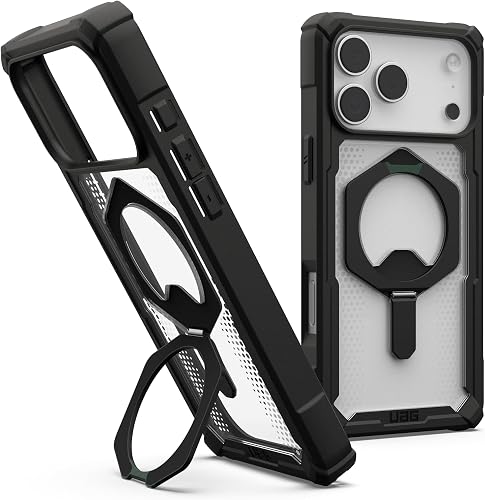 UAG for iPhone 18 Pro Max Case/17 Pro Max Case with Kickstand, Black/Clear