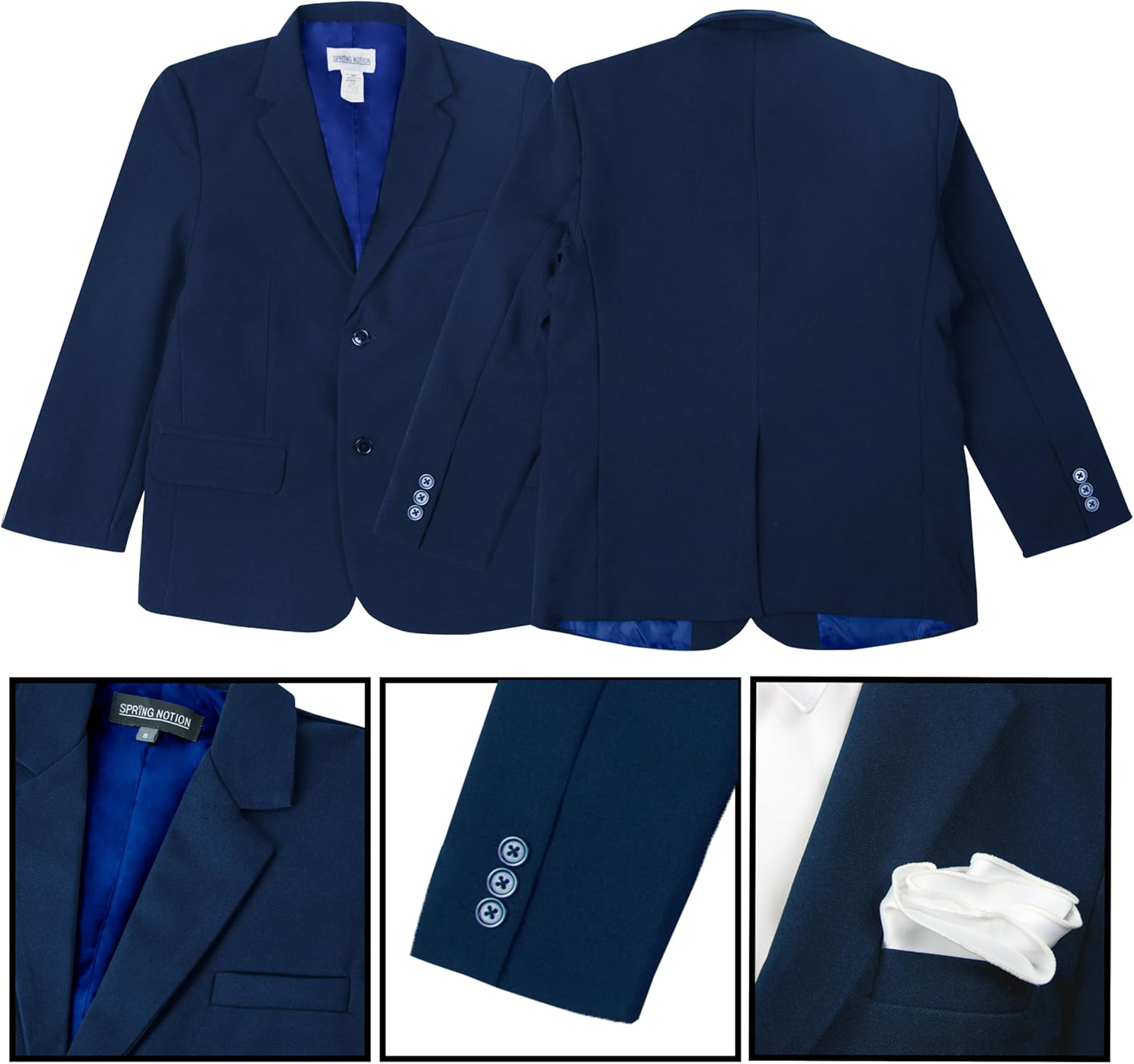 Spring Notion Big Boys' Modern Fit Dress Suit Set - Image 5