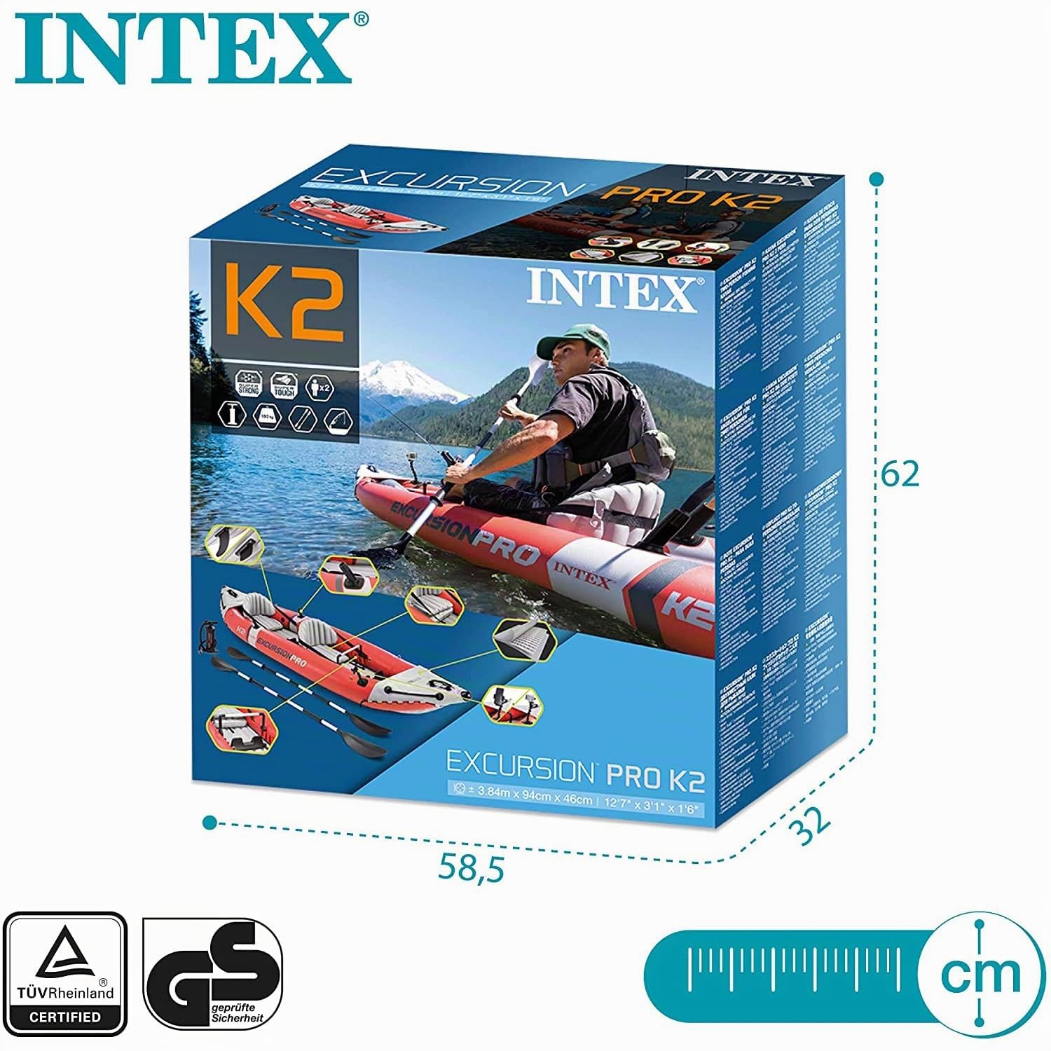 Intex - Aufblasbarer Kajak