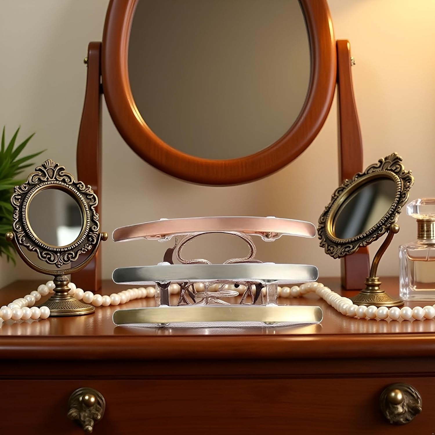 2Pcs Rose Gold Metal Hair Clips French Hair Barrettes Flat Spring Clamps Strong Hold Vintage Hair Clips Snap Hair Accessories for Women Girls Clips and Barrettes Accessories - Image 2