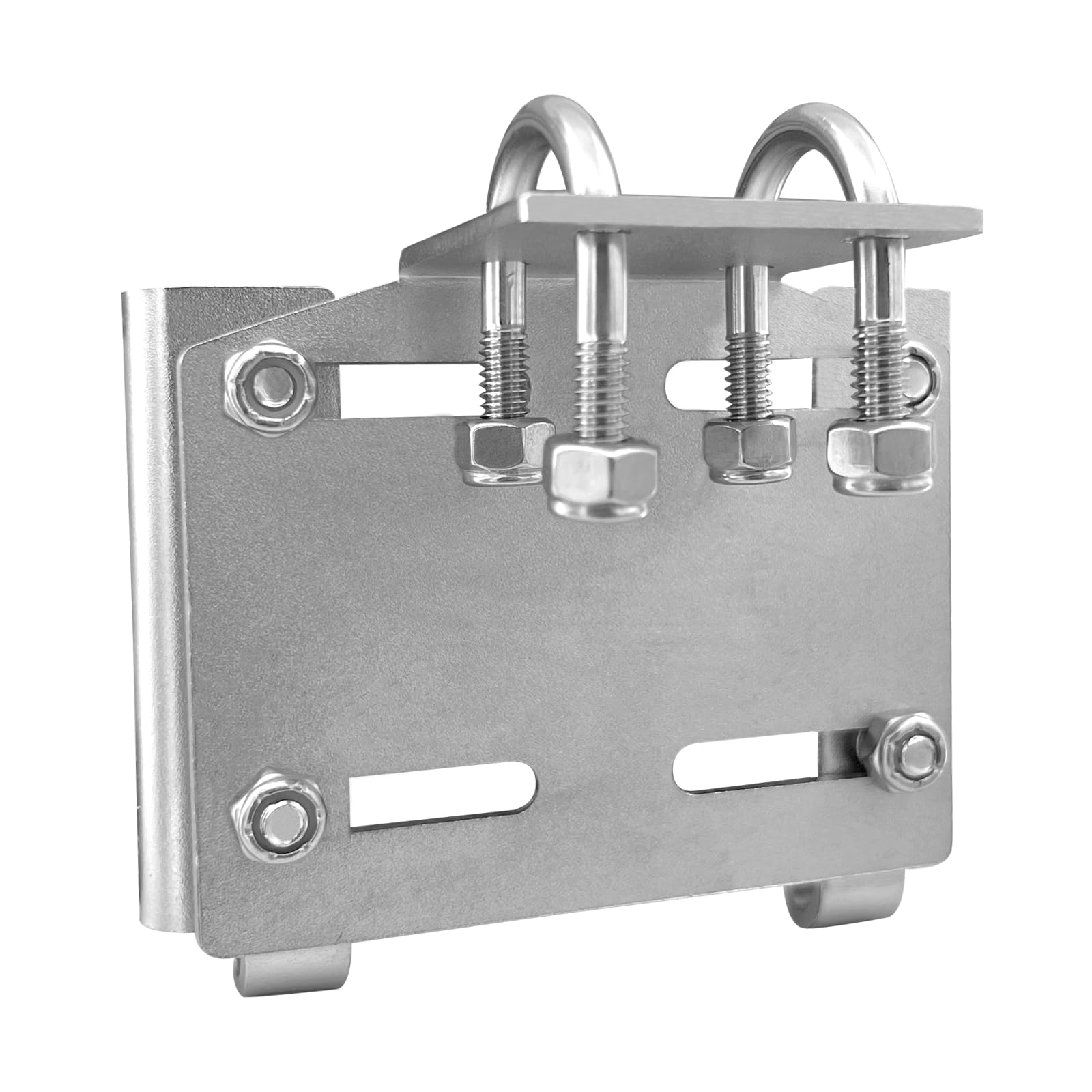 ISURE MARINE Horizontale Stützschienenhalterung aus Edelstahl, Schienenmontage, Fluke-Ankerhalterung, robust, langlebig, hohe Härte (passend für 2,2 cm bis 2,5 cm Schienen) für Boote, Yachten, Schiffe