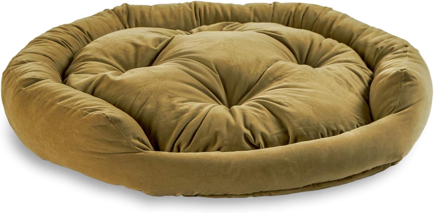 review Maddie Donut Dog Bed with Removable Center Pillow, Moss, Small (24