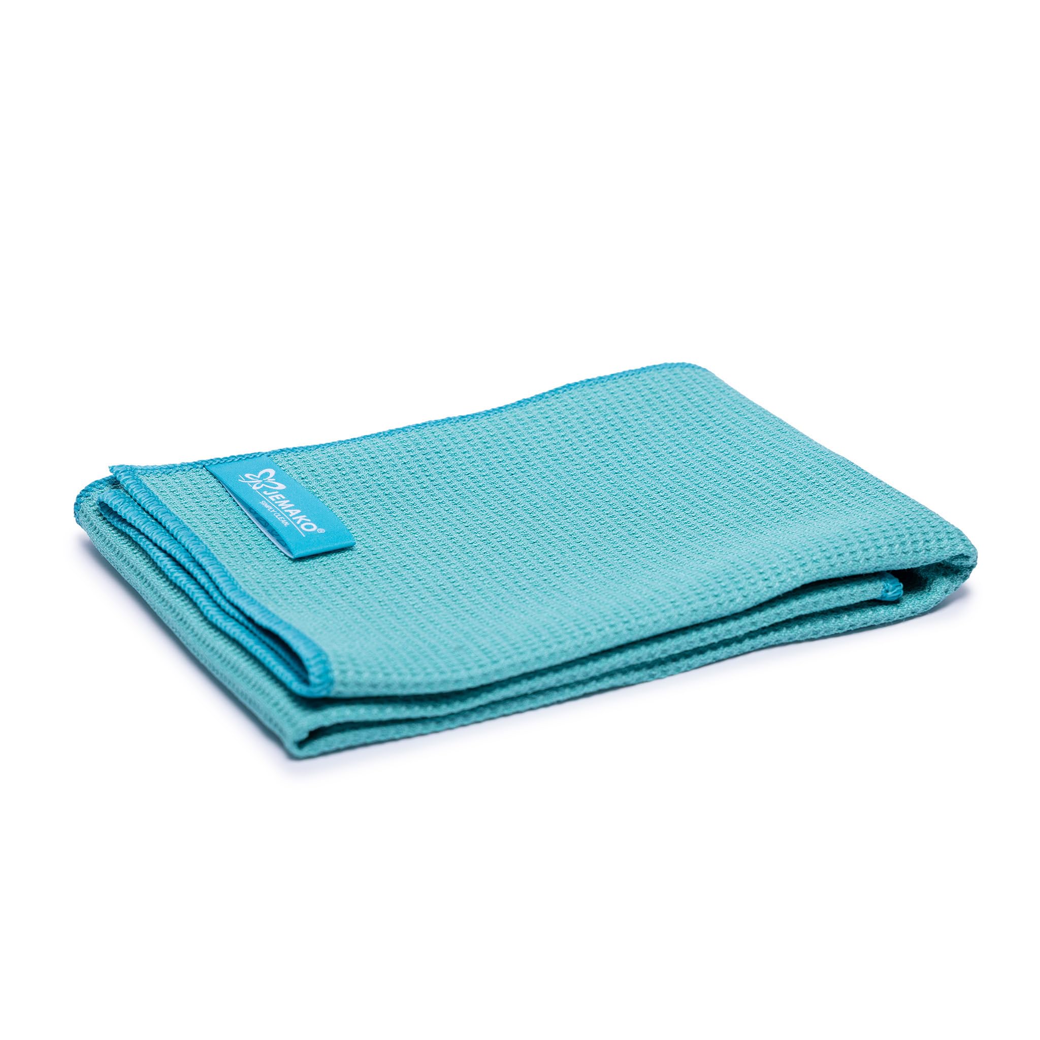 Jemako Juego de 3 paños secos de microfibra para secar y pulir sin rayas, 60 x 45 cm, sin pelusas, para ventanas, coches, espejos, vidrio, acero inoxidable, color turquesa