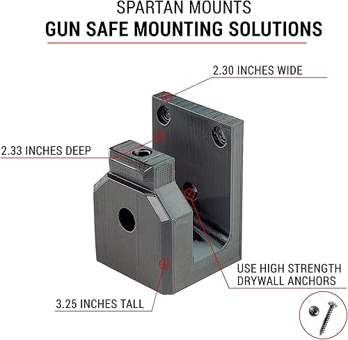 Vista 2 de Spartan Mounts para S&W M&P 15-22 Pantalla de pared de montaje con bloqueo Solución de montaje de perfil bajo para rifles y cargadores M&P 15-22