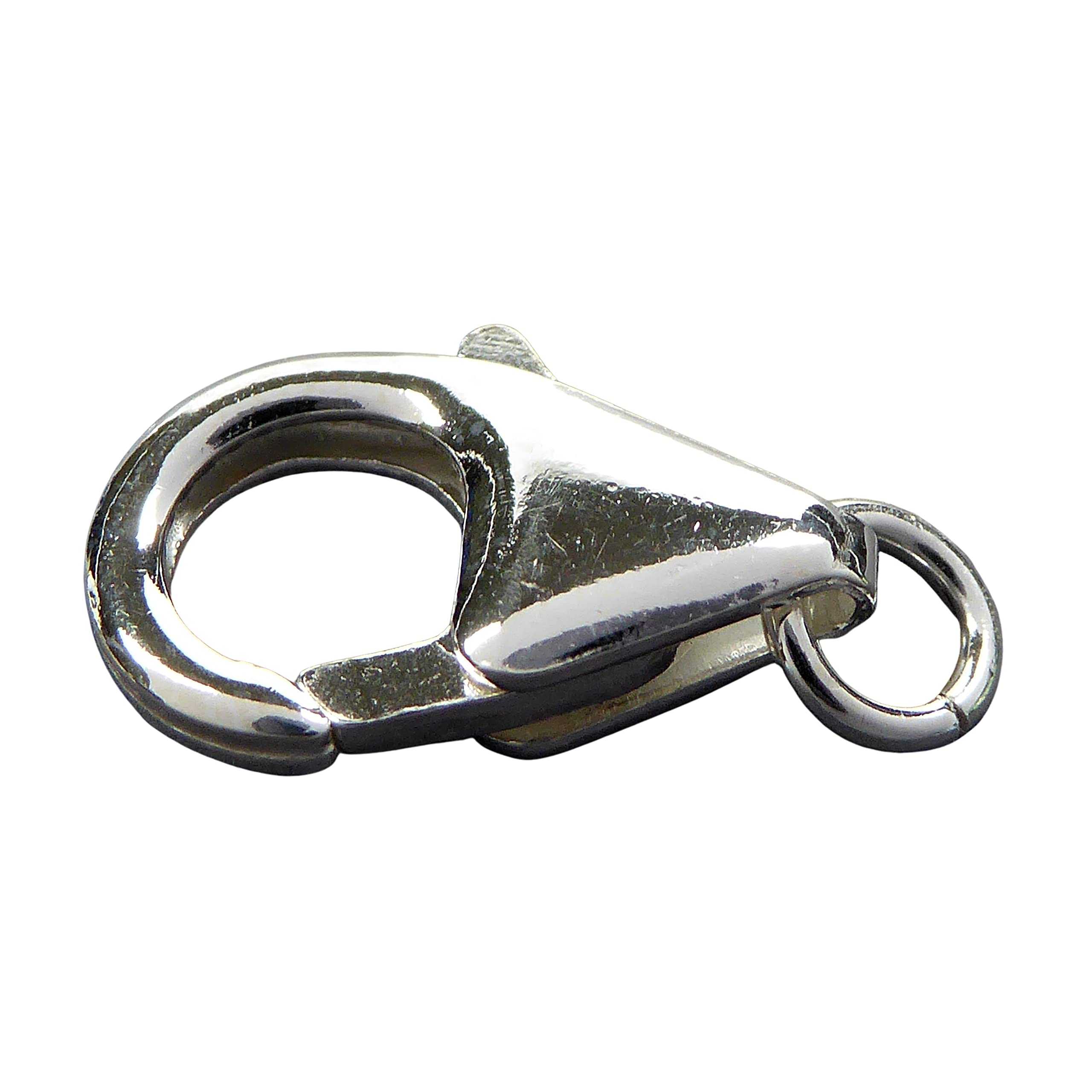 925 Silber Lobster Karabiner Clasps Karabinerhaken Verschluss 14m Ring offen (8)