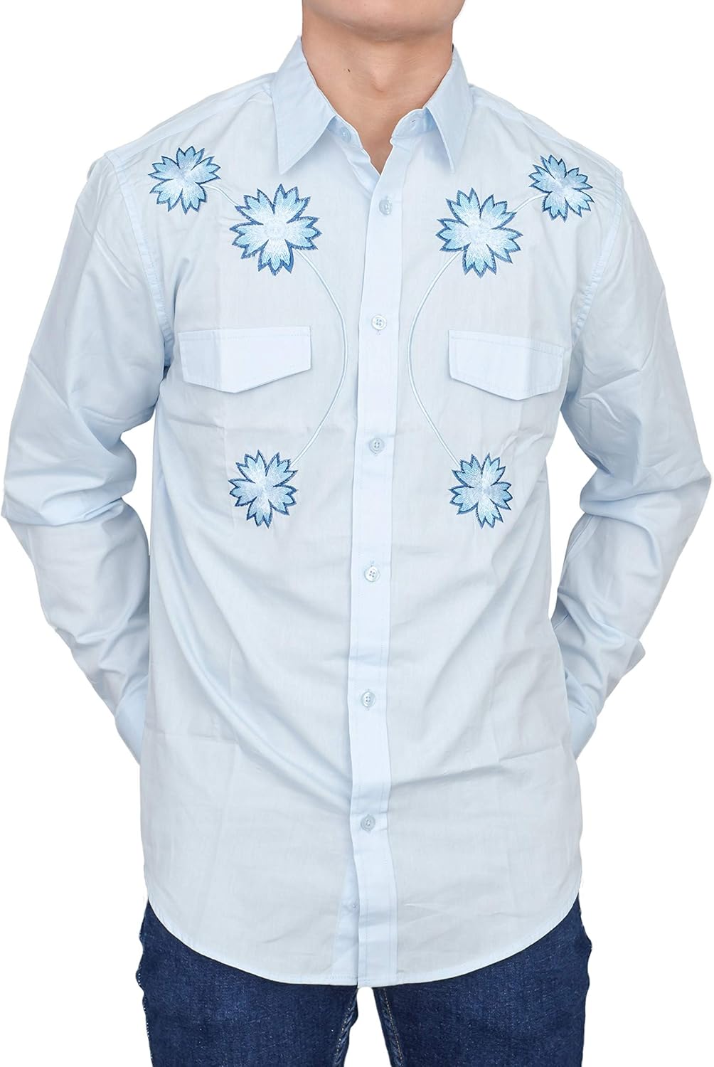 Napoleon Movie Vote for President Pedro Button Down Blue Long Sleeve Halloween Costume T-Shirt