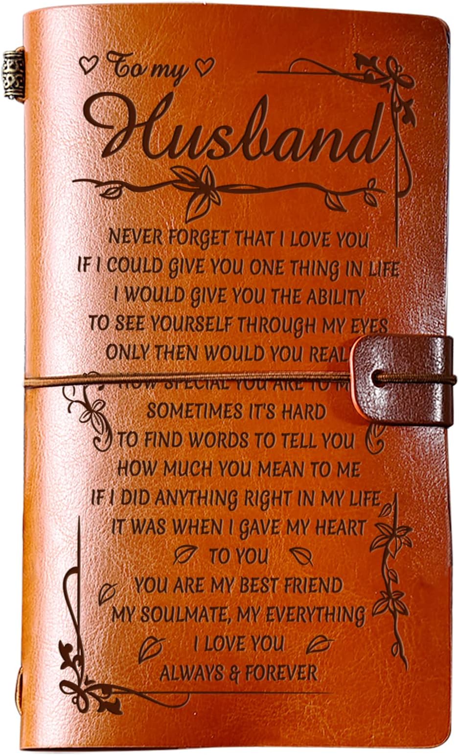PRSTENLY Gifts for Husband Leather Journal, To My Husband Gifts 140