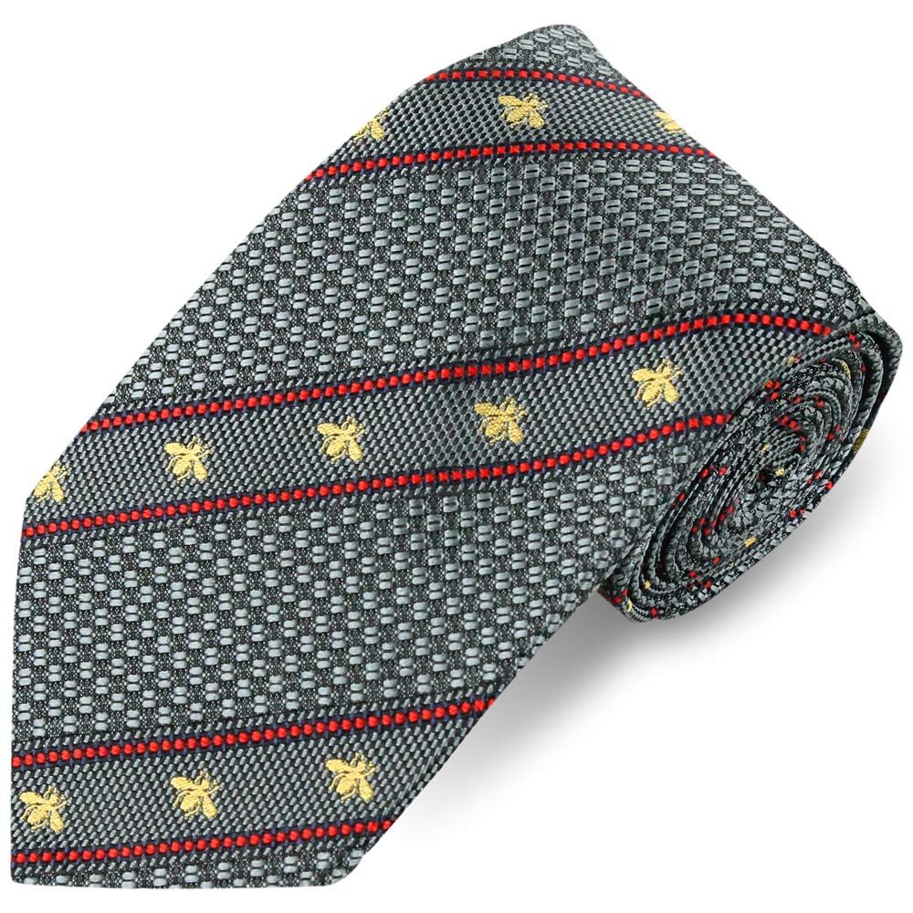 Amazon | GUCCI (グッチ) ネクタイ LABOUR 451528 4E002 1274 グレー