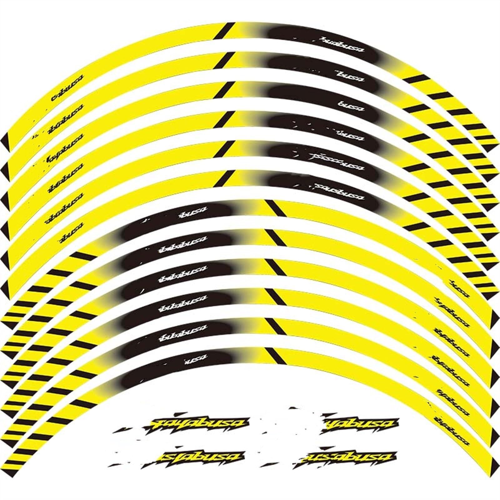 Motorcycle Wheel Sticker Rim Decal Hub Stripe Tape for Suzuki Hayabusa GSXR1300 GSX1300R GSXR1300R Decorative(Color6)