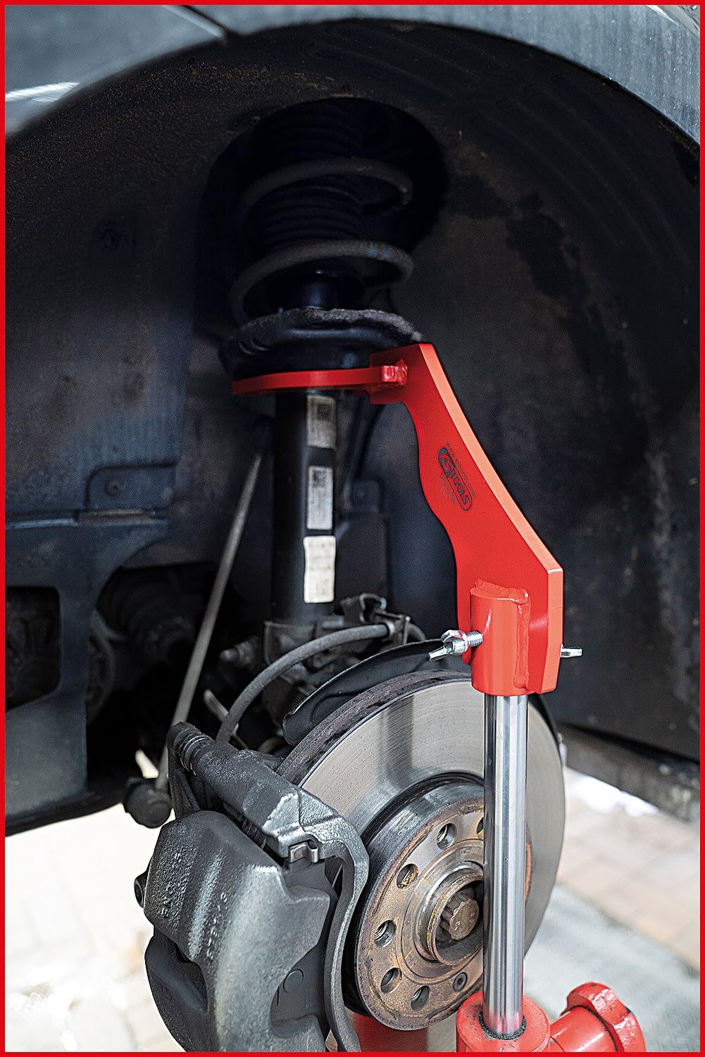 KS Tools 160.0195 Sostegno gamba ammortizzatrice McPhersone per sollevatore cambio, 4 pz