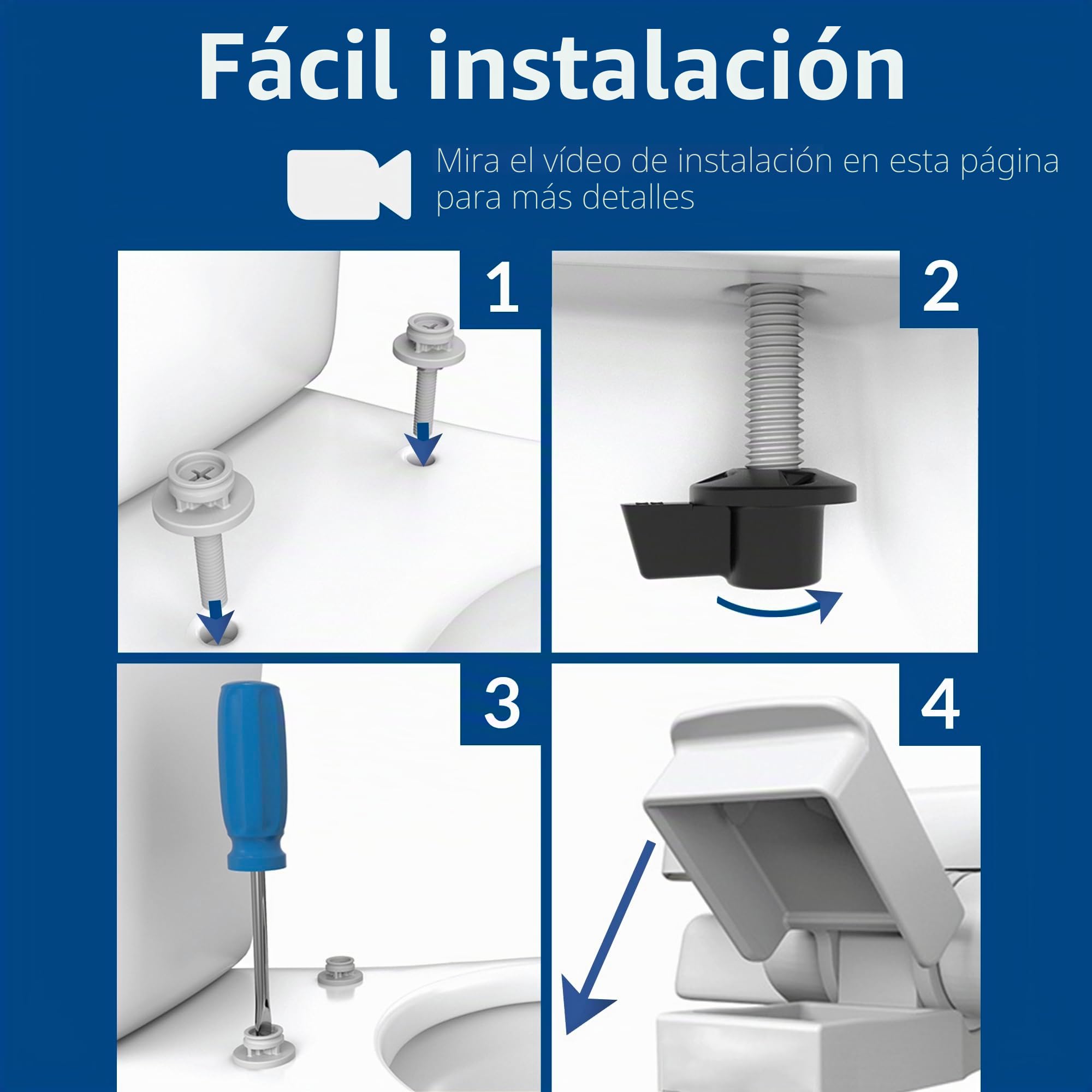 Bemis 7300SLEC 000 El Asiento de Inodoro se Cierra Lentamente y se Quita fácilmente para Limpiar, Blanco, 1 Pack Elongated