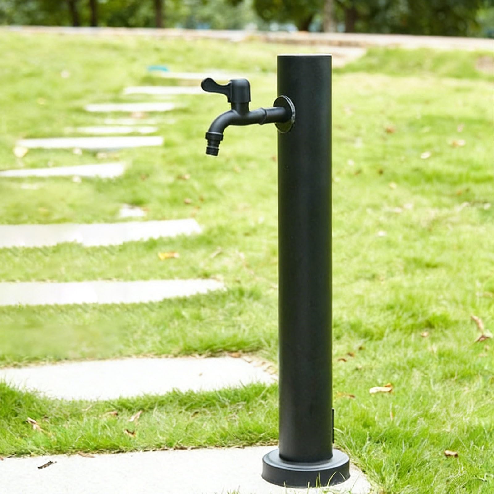 ZYCHSJXA Stainless Steel Outdoor Water Column 60cm Garden Faucet Pillar for Courtyard Irrigation Durable Fountain Feature Gardens Patios and Landscapes