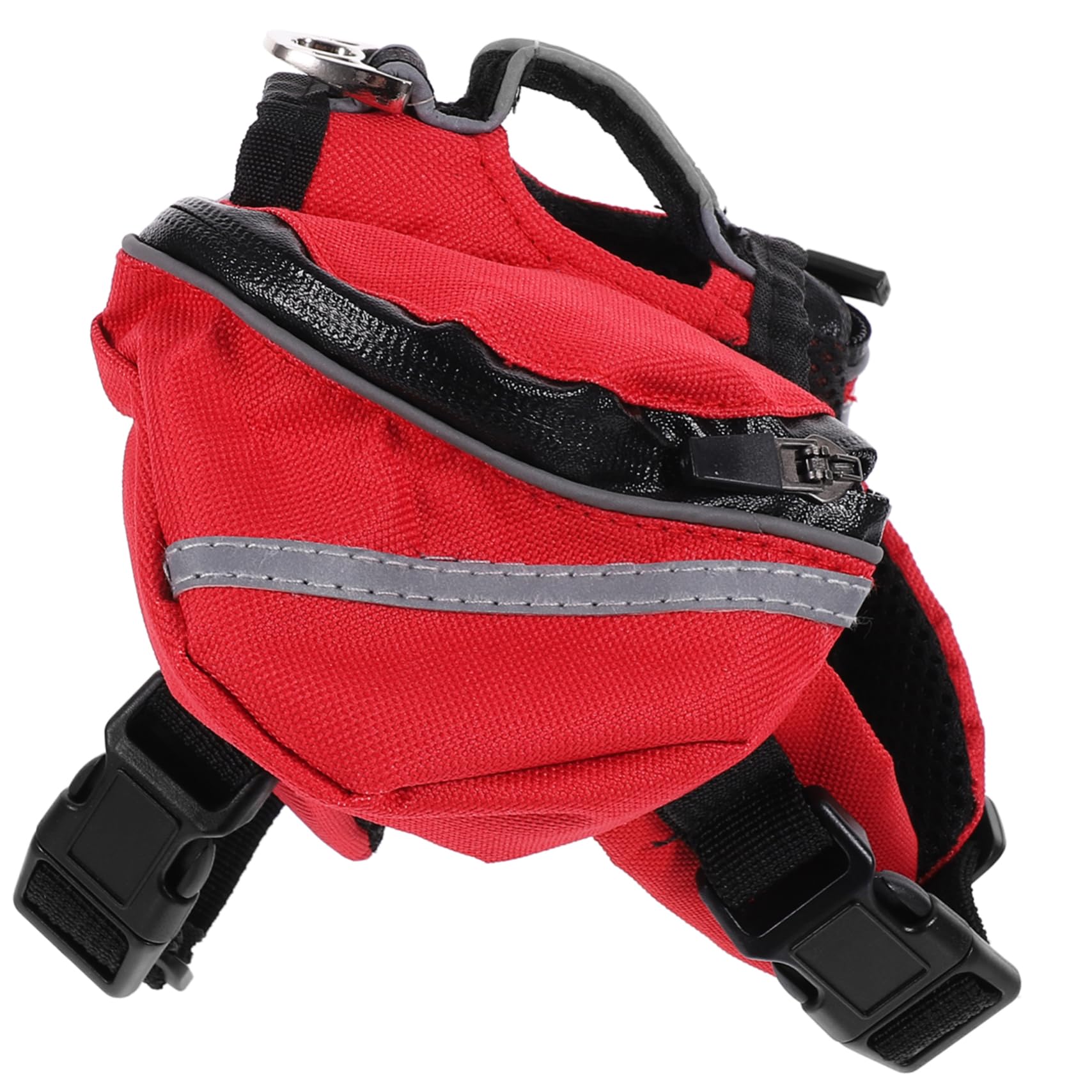 PEPLAYTAL Pet Dog Backpack for Outdoor Activities Portable Breathable for Travel Hiking Camping Xs Red Durable Oxford Material with Side Pockets