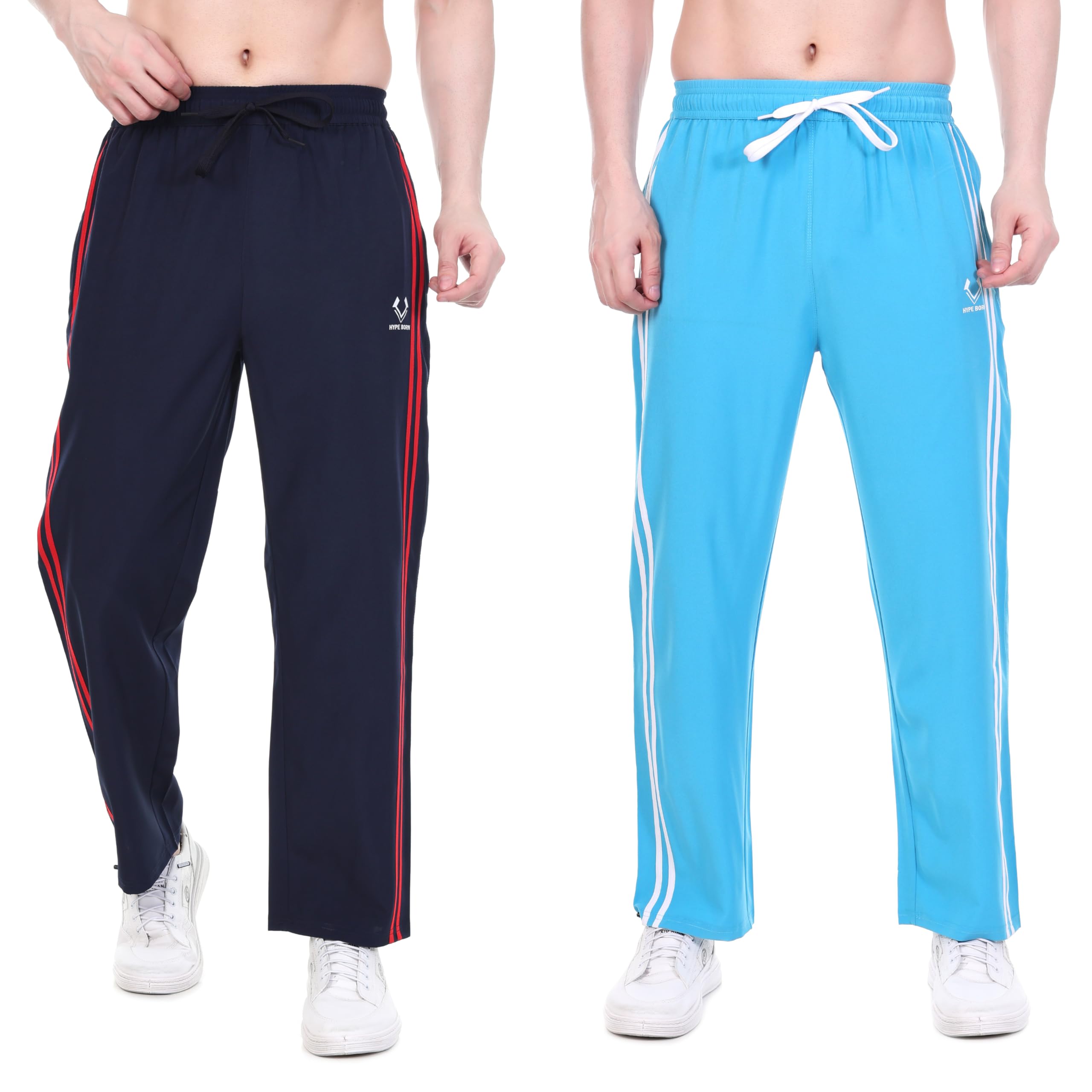 Men’s Solid Relaxed Fit Track Pants Pack of 2 with Double Side Stripes – Ideal for Gym, Running, Walking & Casual Wear-image-34