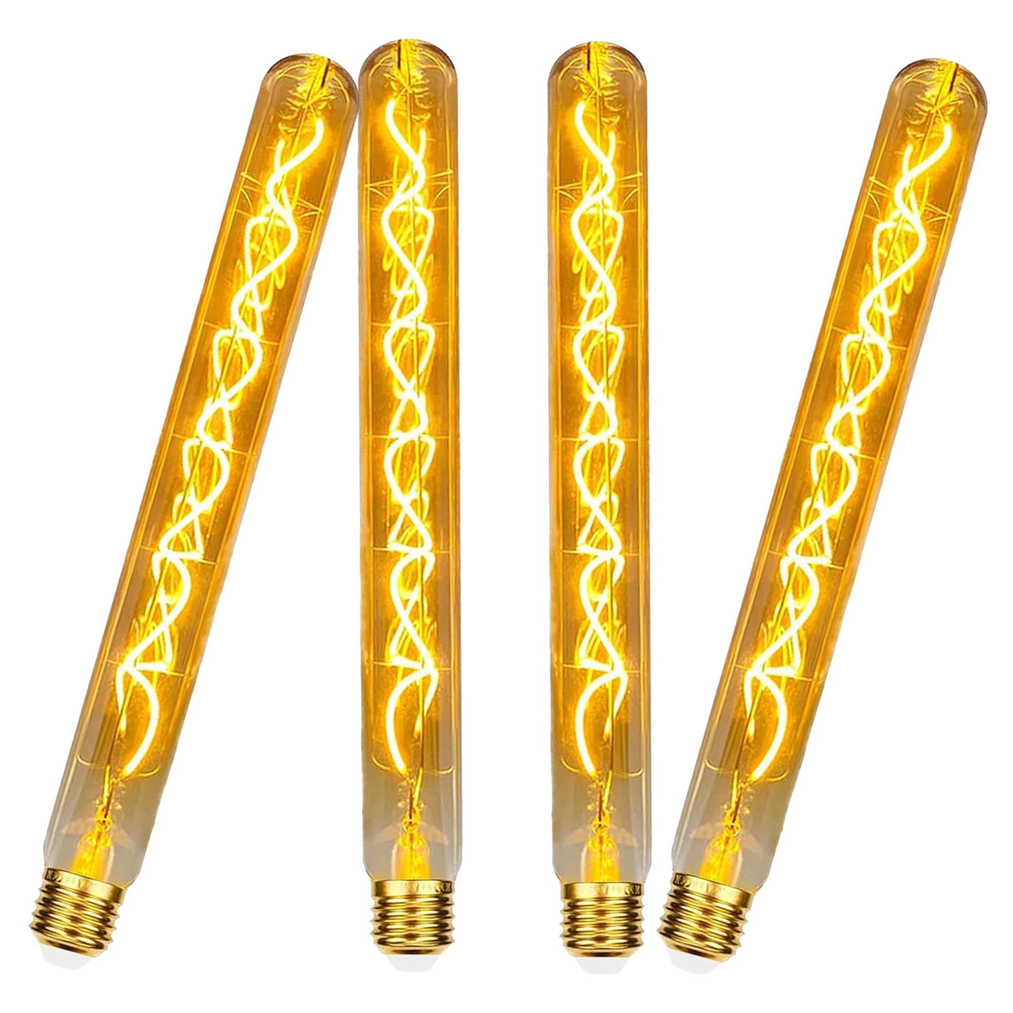 Bombilla LED vintage E27, regulable, 4 W, estilo Edison E27, luz blanca cálida, ámbar, decorativa, retro, para salón, dormitorio, comedor, cocina, bar, 4 unidades (30 mm)