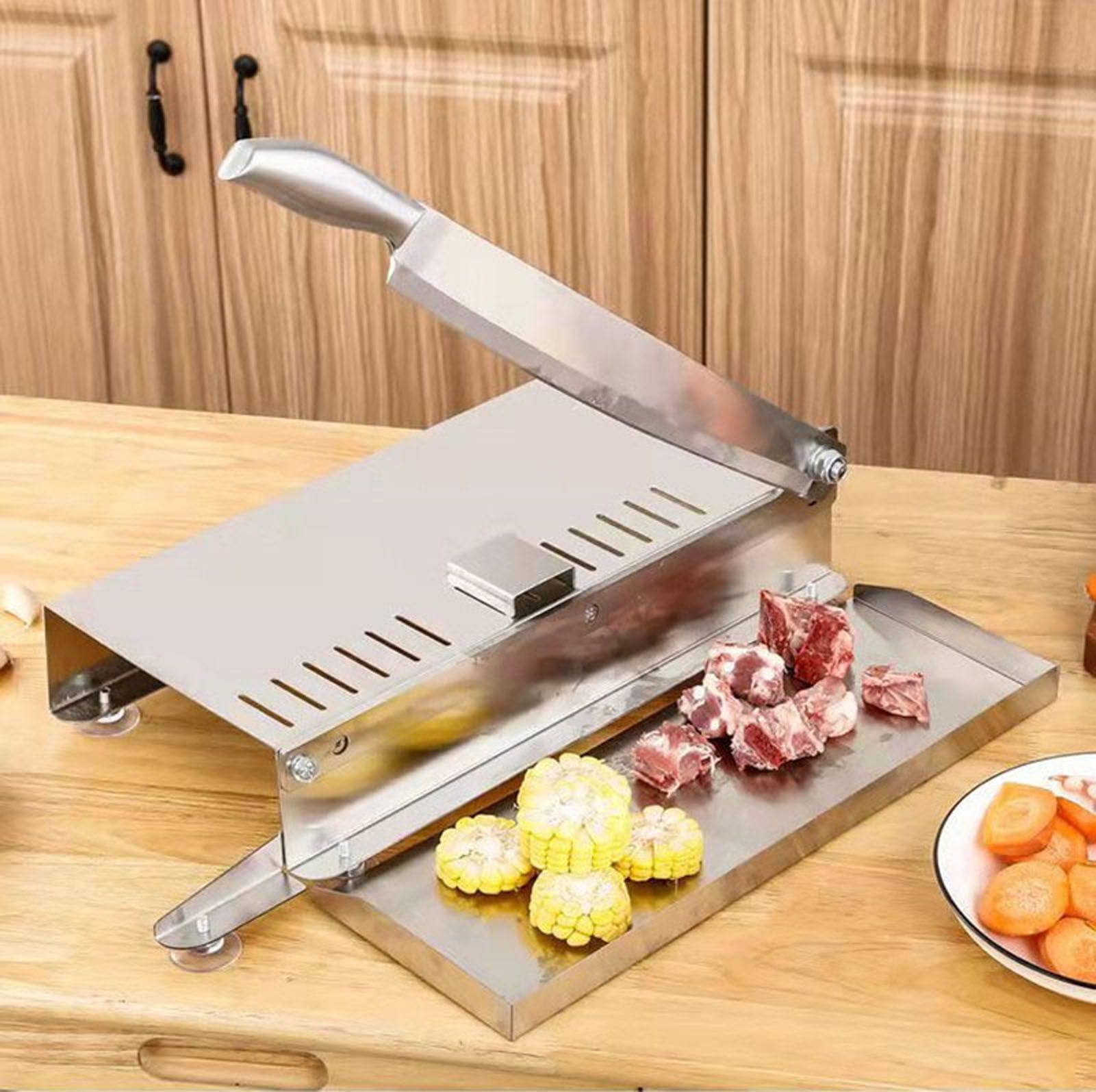 Coupe-viande aîche manuel Miniature en acier inoxydable, hachoir pour