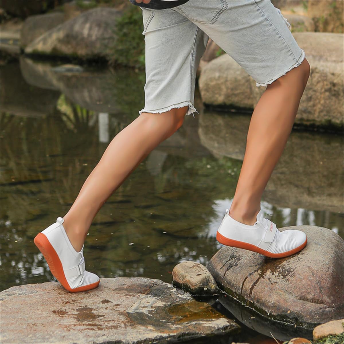 Hommes Femmes Soulevés de Terre Baskets, Mode Fitness Chaussures de Sport Chaussures de Musculation Confortables pour la Navigation de Plaisance Pêche Plongée Marche