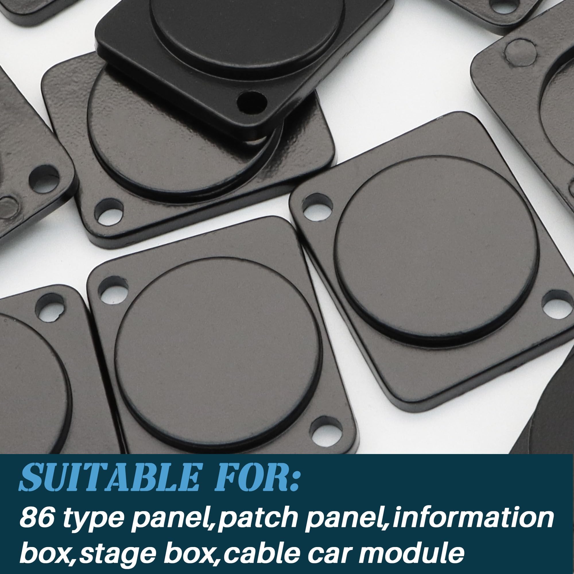 5 stuks D-type paneelmontage, blank bord, metalen blank board