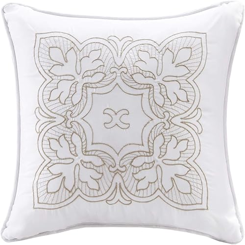 Vista 41 de Madison Park - Ropa de cama de lujo para todas las estaciones con faldón, fundas a juego, almohada decorativa Blush