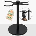 PEARL Razor & brush Holder Stand SST-05 Full Black valentine gift options gallery image