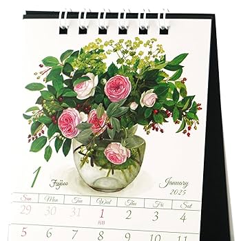 Amazon | 橋本不二子 2025年 カレンダー 卓上 ML CAL-188