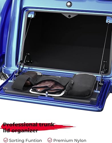 Miniatura 2 de KEMIMOTO Organizador de tapa de maletero compatible con accesorios Tri Glide Freewheeler modelos Trike Trunk Travel-Paks Organizador de puerta de