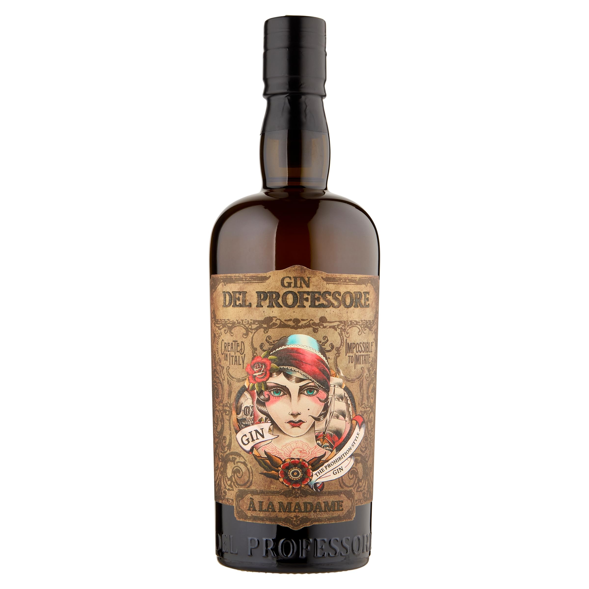 Del Professore Gin à la Madame 70CL, 42.9% - Premium Italian Craft Gin