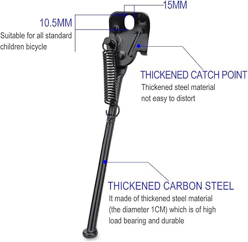 Miniatura 3 de Soporte de bicicleta Usong, soporte de bicicleta plegable de un solo lado, de 12 pulgadas, 14 pulgadas, 16 pulgadas, 18 pulgadas, 20 pulgadas, para