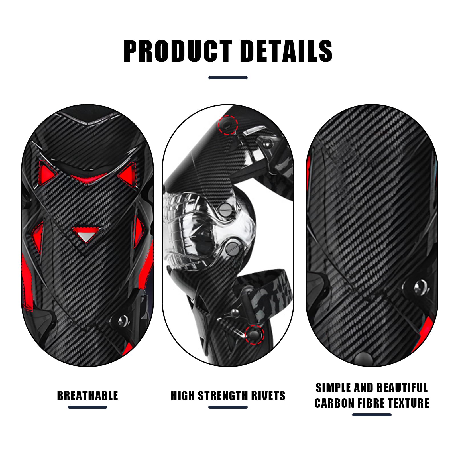 Knieschoner MTB,Knieprotektoren Motorrad mit Herausnehmbarem Futter und Hochfeste Schutzhülle,MTB Knieschoner Herren für Motocross,Fahrrad,Skate,Mountainbike