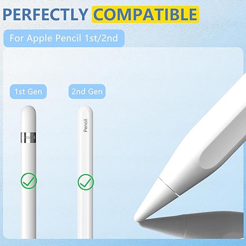 Vista 19 de Puntas de repuesto para Apple Pencil Pro/Pencil de 2ª generación, lápiz de 1ª generación, lápiz USB-C (paquete de 4)
