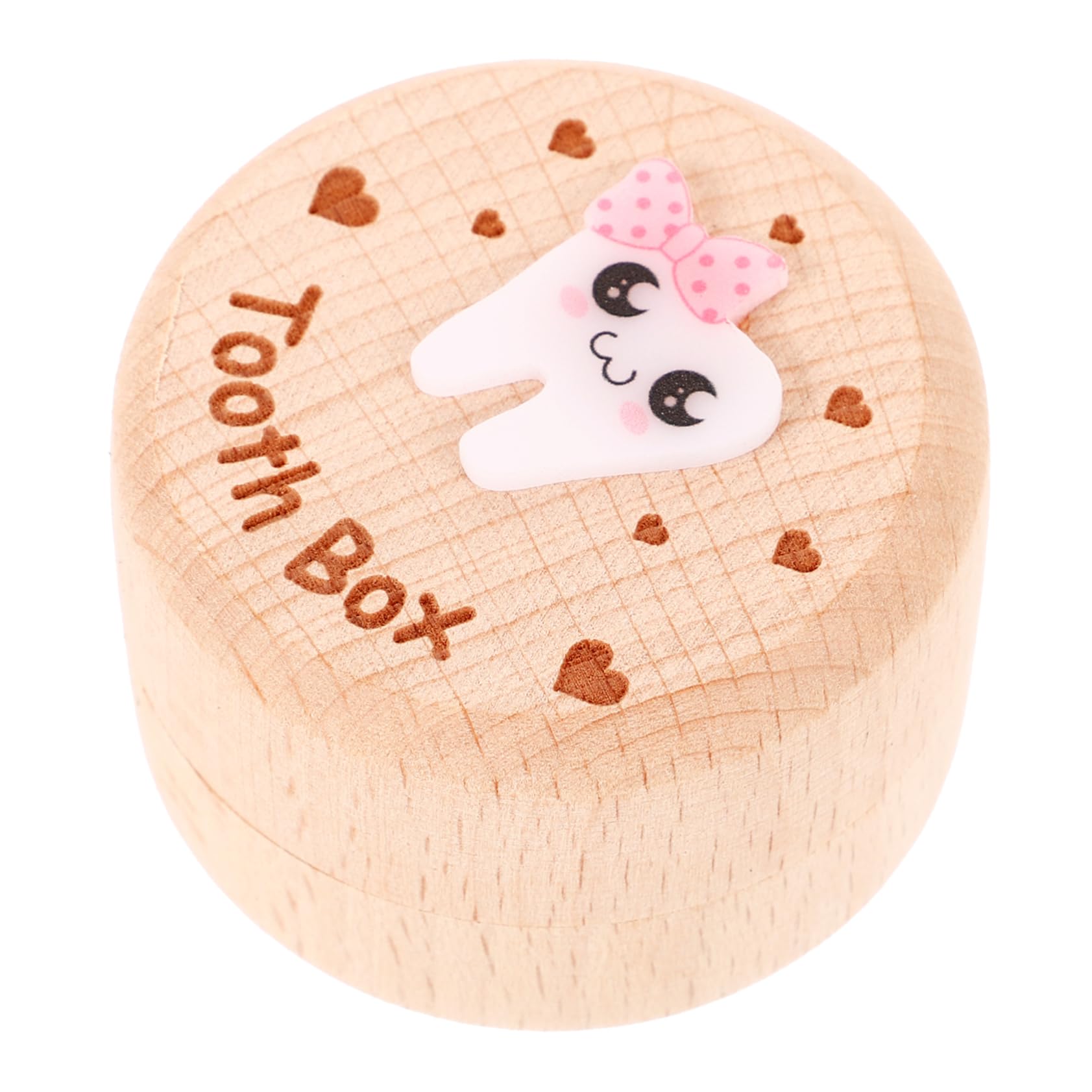 TOYANDONA 4piezas Caja De Dientes De Madera Para Niño Almacenamiento De Recuerdos De Dientes y Cabello Caja De Hadas y Moderna Para De Cumpleaños y Guardería