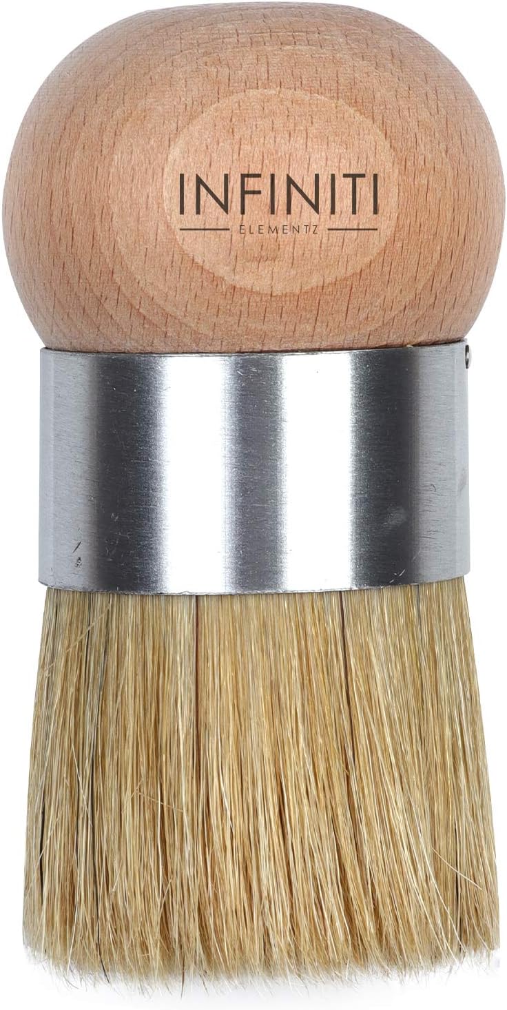 Professional Chalk and Wax Paint Brush 7PC Set!!!! Large DIY Painting and Waxing Tool | Smooth, Natural Bristles | Folk Art, Home Décor, Wood Projects, Furniture, Stencils | Reusable (Extra Large 7pc)