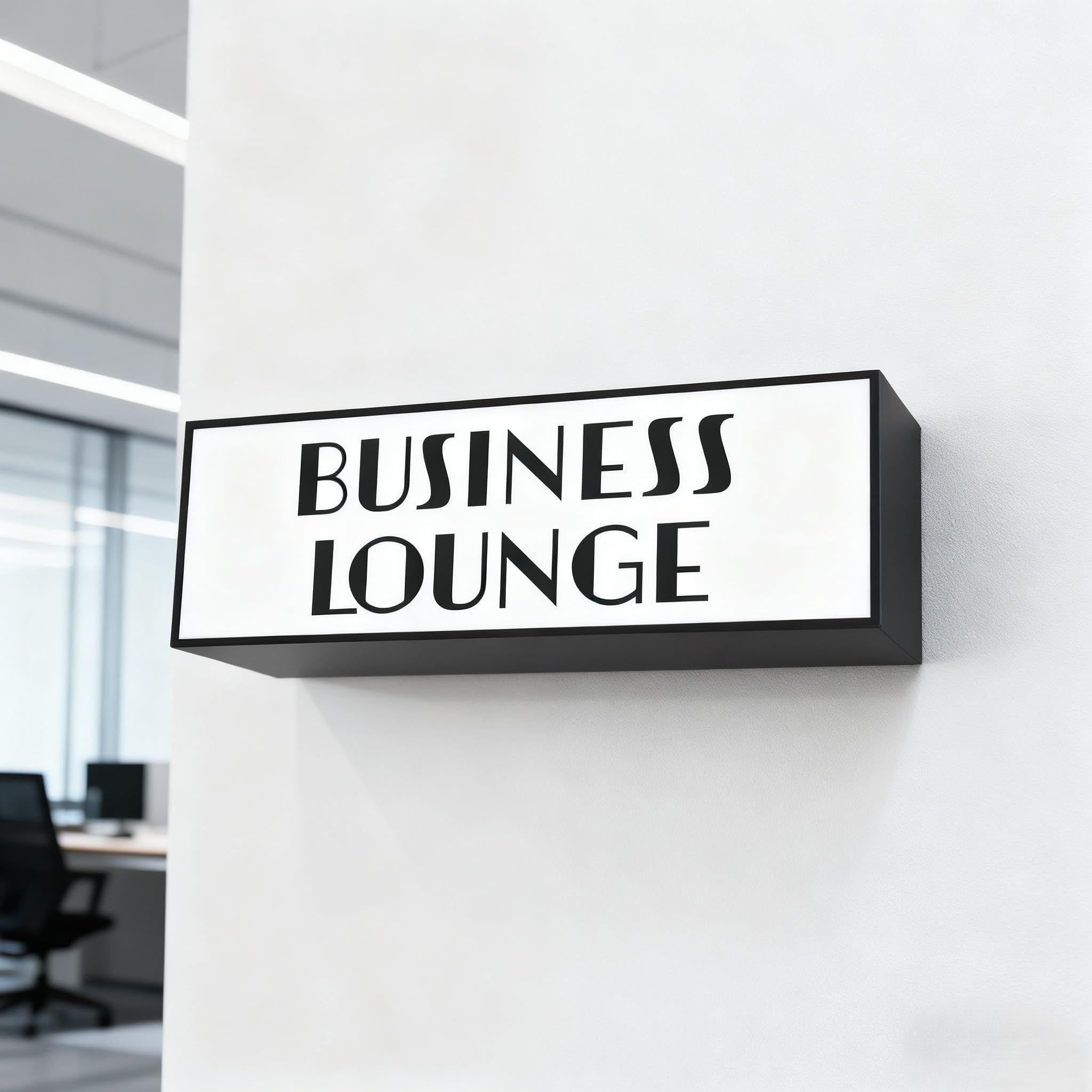 Business Lounge Neon LED RGB Box Luminoso Regolabile Montabile a Parete Pulsante Decorazione Parete per Cinema Biblioteche Caffè Casa Aziende Bar Studio Alimentato USB