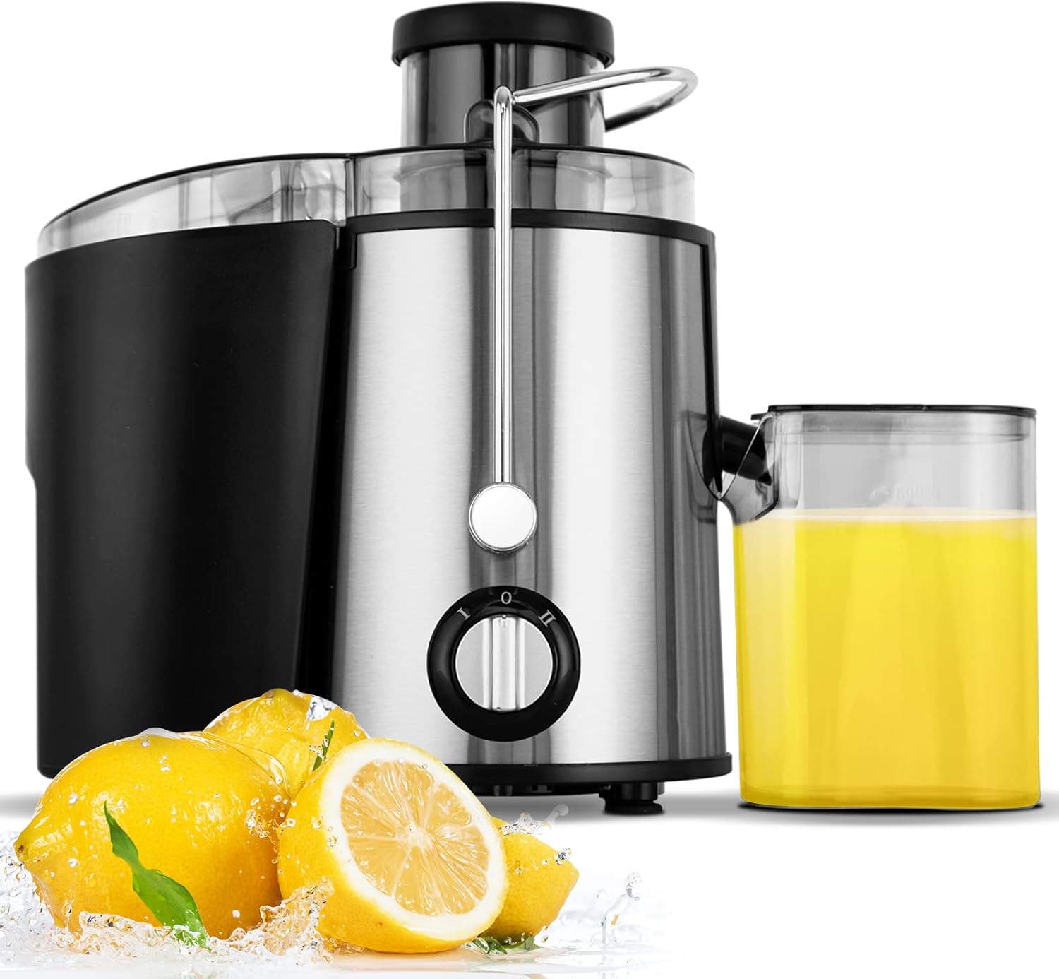 YOPOWER Electric Juicer, 600W Cold Juicer 3Speed Chewing Juicer
