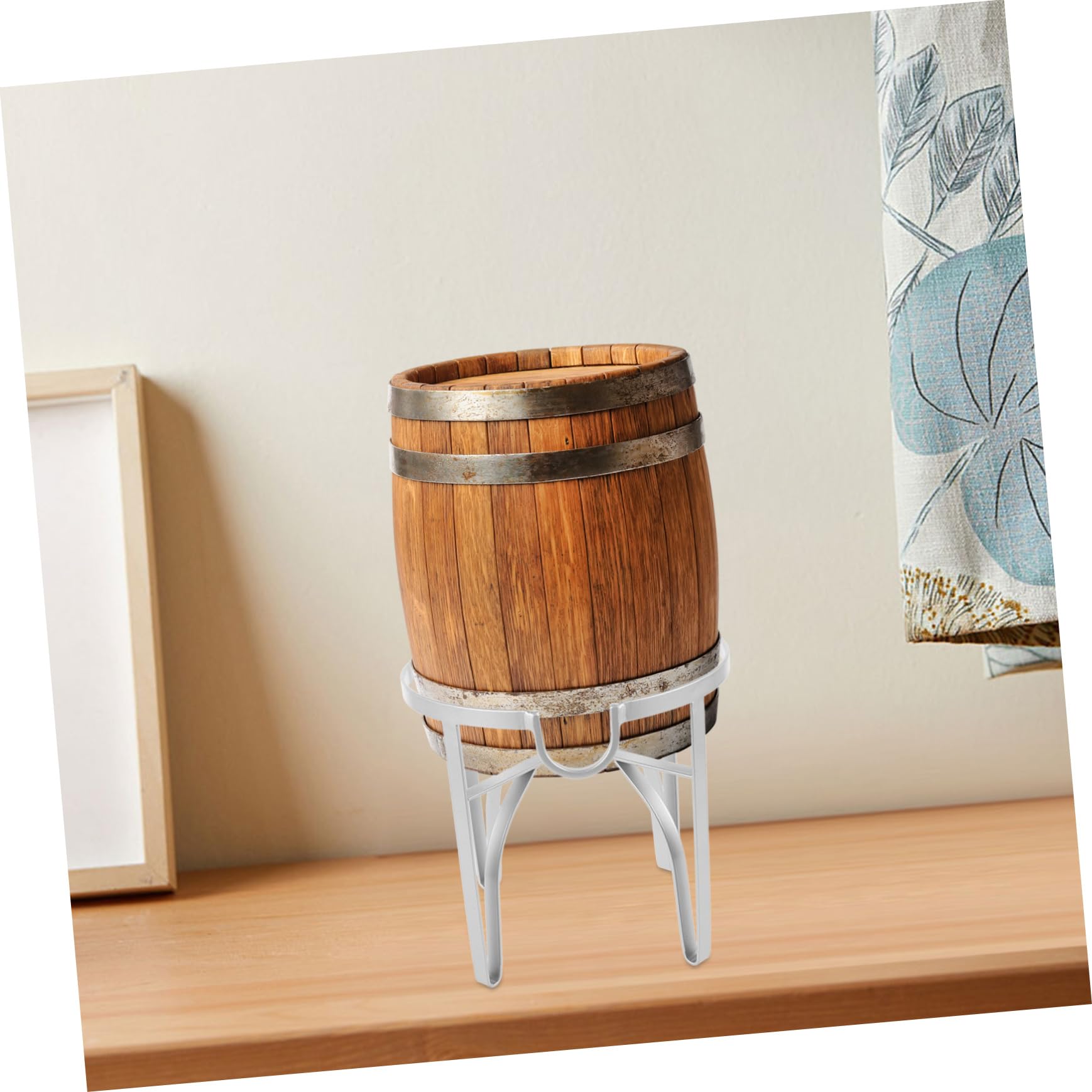 Ciieeo Supporto per Fusto di Vino in da 5 Litri - Supporto per Spillatore di Birra con Robusta Struttura in Metallo