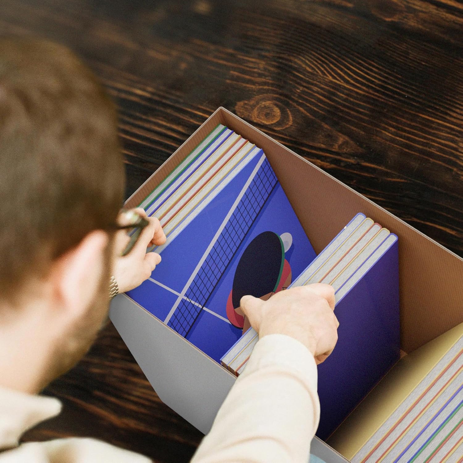 Max Protection Comic Book Storage Box - 2 Count Long Comic Book Boxes with White Corrugated Cardboard - — view 6