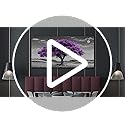 Large Canvas Wall Art for Living Room Wall Decor for Office Aesthetic Bedroom Wall Decorations Purple Tree Landscape Painting Black and White Pictures Artwork Room Modern Home Decor