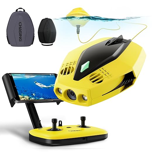 Chasing Dory Underwater Drone Camera, 1080p Full Hd Underwater Photography Rov, Real-time Observation, App and Bluetooth Remote Control, One Click Sharing with Portable Backpack for Diving