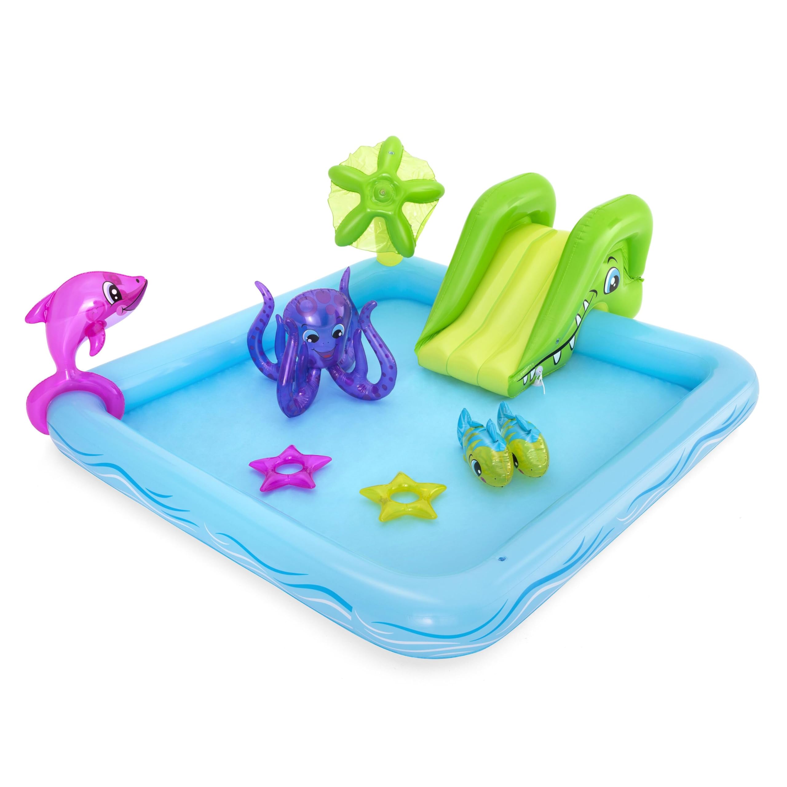 Bestway® 7'10" x 6'9" x 34"/​2.39m x 2.06m x 86cm Fantastic Aquarium Play Center